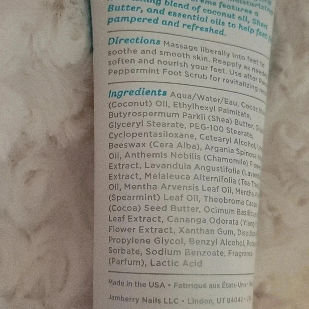 🌴3/$15🌴 Soothing foot cream by Jamberry men women sealed Spa